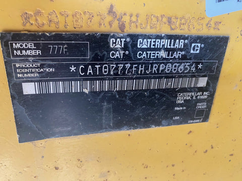 2007 Caterpillar 777F Off Highway Truck