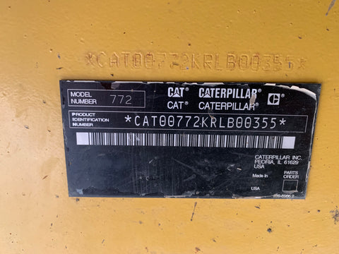 2008 Caterpillar 772 Off Highway Truck