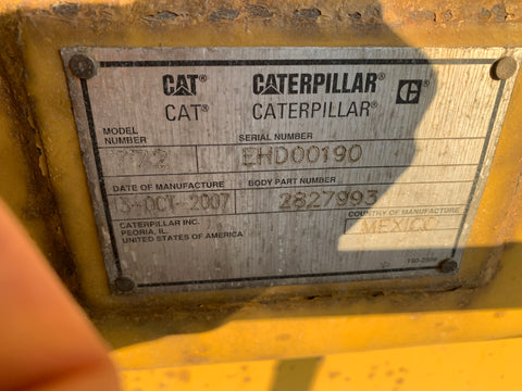 2008 Caterpillar 772 Off Highway Truck