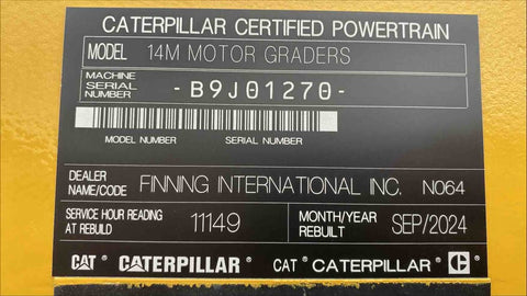 2010 Caterpillar 14M Motor Grader