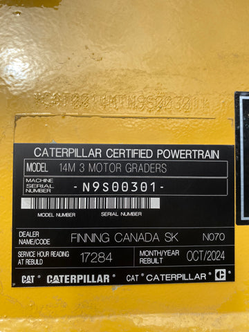 2018 Caterpillar 14M3 Motor Grader