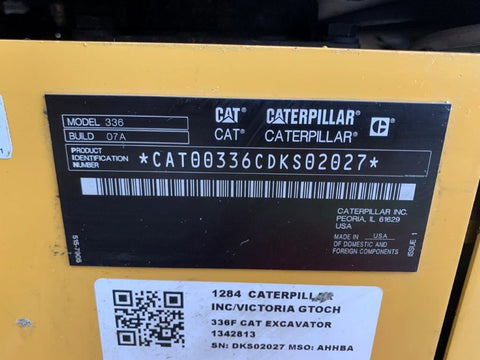 2019 Caterpillar 336-07 Excavator