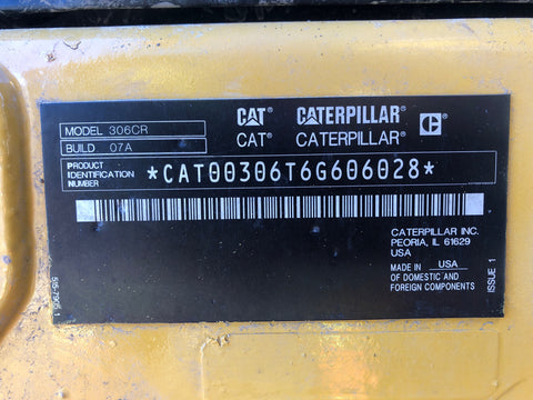 2022 Caterpillar 306-07 Excavator