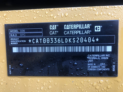 2022 Caterpillar 336-07 Excavator