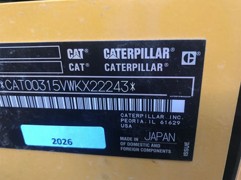 2023 Caterpillar 315-07 Excavator